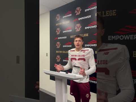Boston College kicker Luca Lombardo on what goes into kicking a field goal.