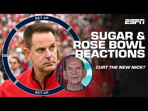 CFP QUARTERFINALS REACTION 🍿 Ole Miss STUNS in NOLA! Indiana TAKES CHARGE! | Get Up