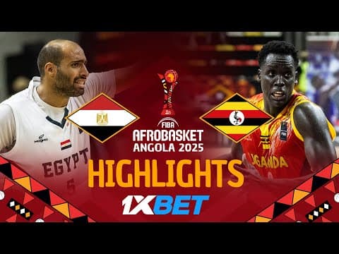 Egypt 🇪🇬 vs Uganda 🇺🇬 | 1XBET Highlights | #AfroBasket 2025