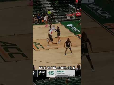 Ra Shaya Kyle owned the inside against Kennesaw State 💪 #gocanes #miami #accbasketball #basketball