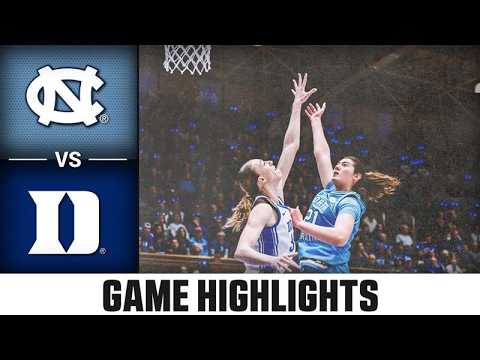 North Carolina vs. Duke Highlights | 2025-26 ACC Women's Basketball
