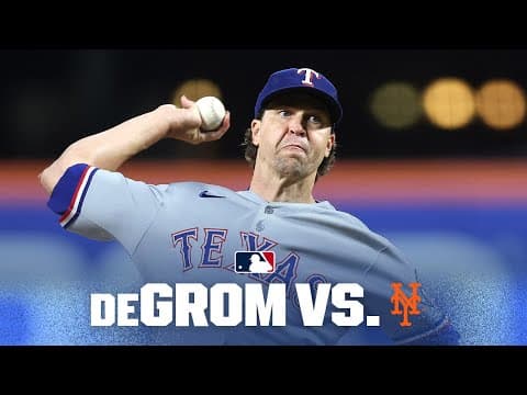 Jacob deGrom gets the win in his first start at Citi Field since October 8, 2022 😤