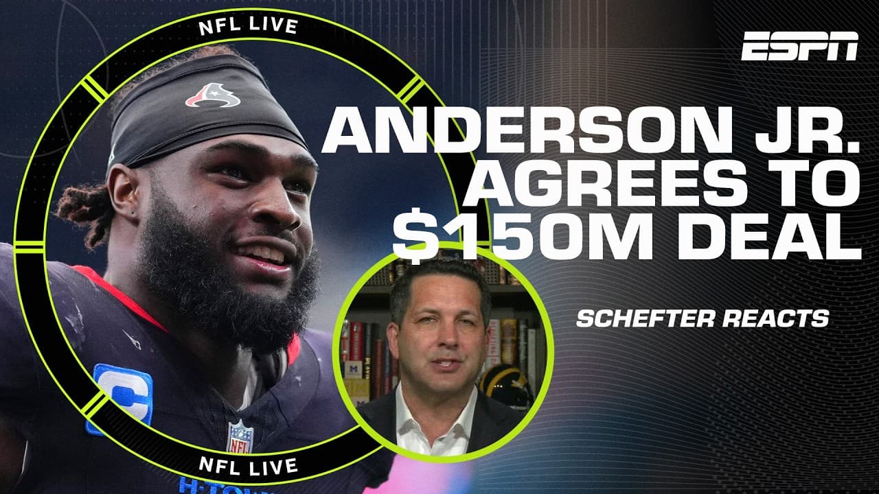 Will Anderson Jr. signs HISTORIC contract extension 💰 Adam Schefter breaks it down | NFL Live