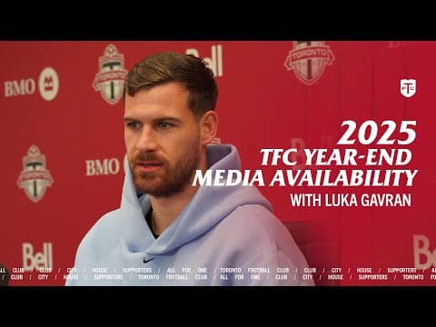 Toronto FC’s Luka Gavran on Growth, Mindset & the 2025 Season