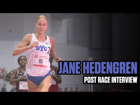 Jane Hedengren Post-Race Interview: BU Opener 5k NCAA Record