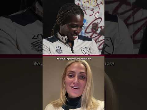 Some Familiar Faces Have A Message For Vivi's 100... #shorts #westham #womensfootball