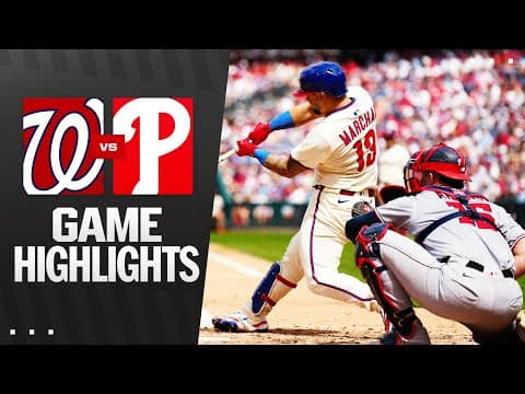 Nationals vs. Phillies Game Highlights (8/24/25) | MLB Highlights