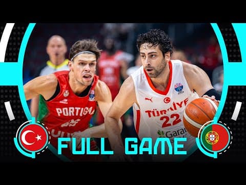 Group Phase | Türkiye v Portugal | Full Basketball Game | FIBA EuroBasket 2025