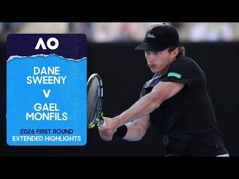 Dane Sweeny v Gael Monfils Extended Highlights | Australian Open 2026 First Round