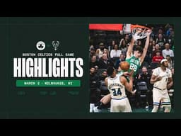 The Boston Celtics finish up a successful back to back beating the Milwaukee Bucks 108-81.