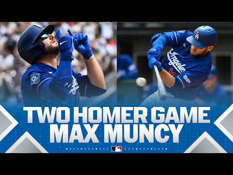 Max Muncy mashes a pair of home runs for the Los Angeles Dodgers! ✌️ | MLB Highlights