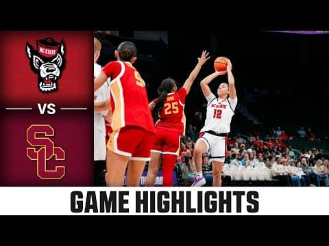 USC vs. NC State Game Highlights |  2025-26 ACC Women’s Basketball