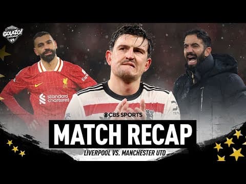 Manchester United draw 2-2 with Liverpool at Anfield! | EPL Match Recap | Matchday | CBS Golazo