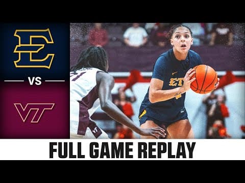ETSU vs. Virginia Tech Full Game Replay | 2025-26 ACC Women's Basketball