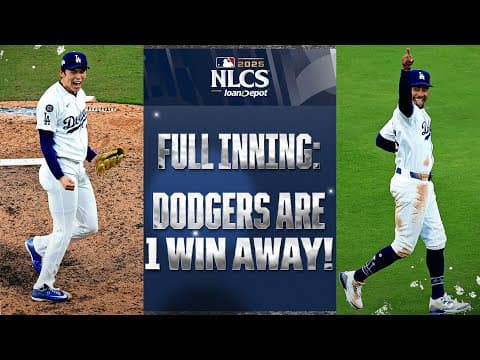 Roki Sasaki slams the door and Dodgers are ONE WIN away from a World Series return 😳 | 佐々木朗希ハイライト