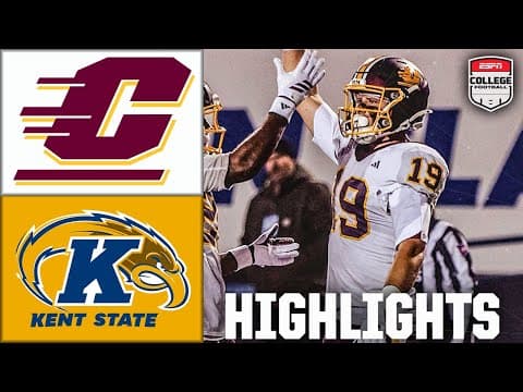 Central Michigan Chippewas vs. Kent State Golden Flashes | Full Game Highlights | ESPN CFB