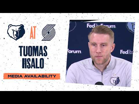 Tuomas Iisalo Press Conference | Grizzlies vs.Trail Blazers