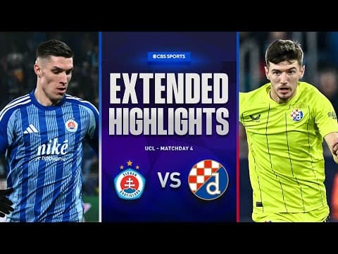 Bratislava vs. Dinamo Zagreb: Extended Highlights | UCL League Phase MD 4 | CBS Sports Golazo