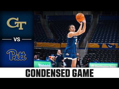 Georgia Tech vs. Pitt Condensed Game | 2025-26 ACC Women's Basketball