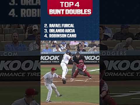 These bunts somehow became doubles! 😮