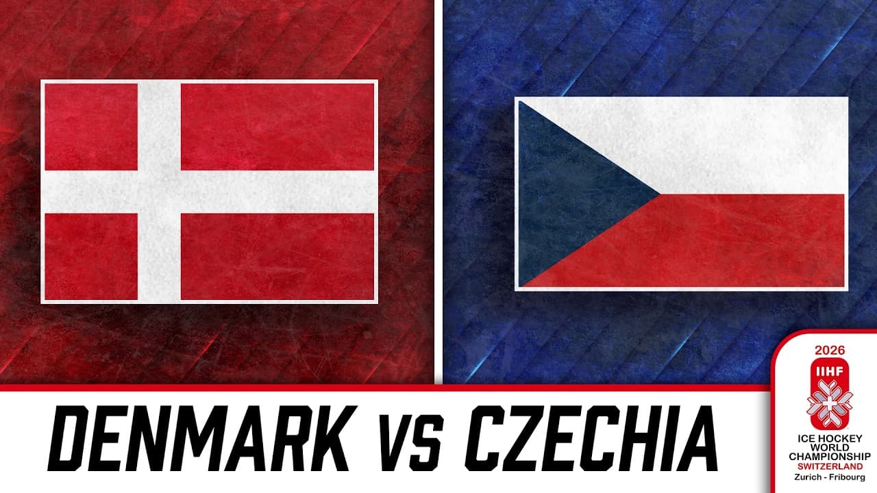Watch Denmark vs Czechia at the 2026 IIHF World Championship 🇩🇰🇨🇿🔥🏒