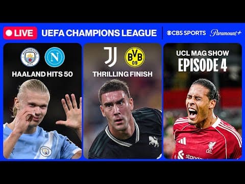 UEFA Champions League 24/7 🔥 | UCL MD1: Arsenal, PSG & MORE | Wednesday 10/1 | CBS Sports Golazo