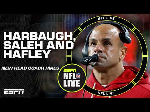 John Harbaugh, Robert Saleh & Jeff Hafley 👉 Impact of all the new head coach hires | NFL Live