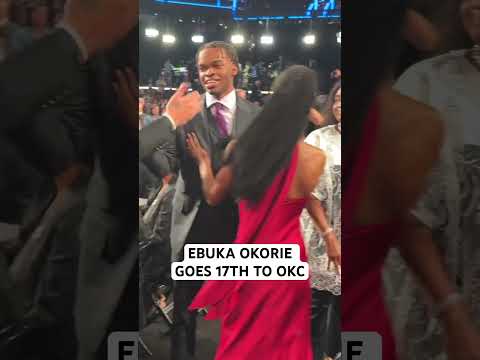 Ebuka Okorie selected 17th overall by the OKC Thunder in the 2026 NBA Draft