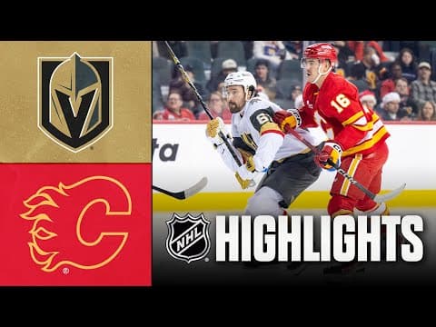 Golden Knights vs. Flames | NHL Highlights | December 20, 2025