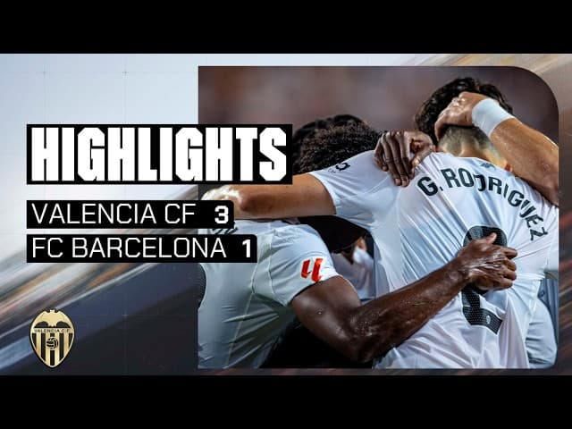 VALENCIA CF 3 - 1 FC BARCELONA | RESUMEN DEL PARTIDO - JORNADA 38 DE LALIGA EA SPORTS 2025 - 2026