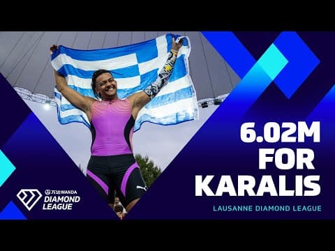 Karalis hypes up Lausanne crowd with incredible 6.02m clearance | Wanda Diamond League