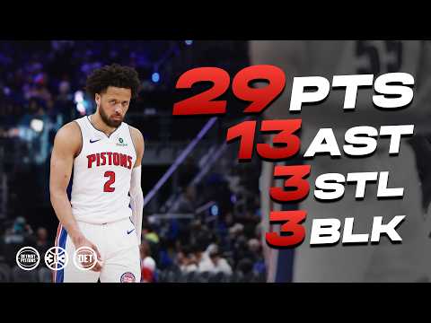 Cade Cunningham Goes For 29 PTS & 13 AST in Win Over Thunder #nba #pistons #cadecunningham