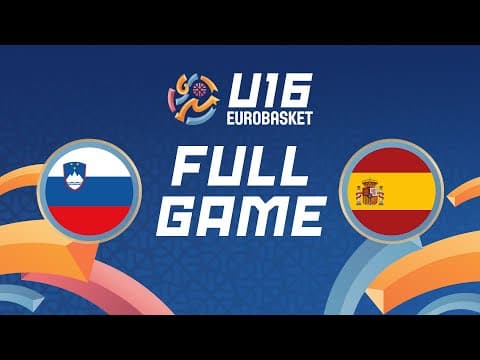 LIVE - Slovenia v Spain | FIBA U16 Women's EuroBasket 2025 | Group Phase