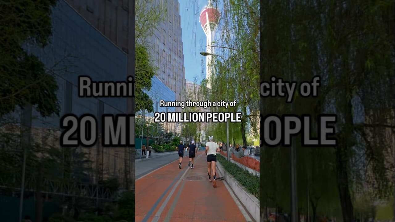 Running through a city of 20 MILLION PEOPLE 🇨🇳🏃‍♀️🏃‍♂️