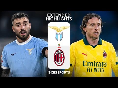 Lazio vs. Milan: Extended Highlights | Coppa Italia | CBS Sports Golazo
