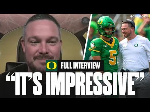 Dan Lanning on the growth he's seen from his QB Dante Moore, opportunity to go up vs Curt Cignetti