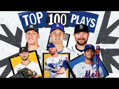 MLB's Top 100 Plays of 2025! (Ft. historic highlights from Shohei Ohtani, Aaron Judge & MORE)