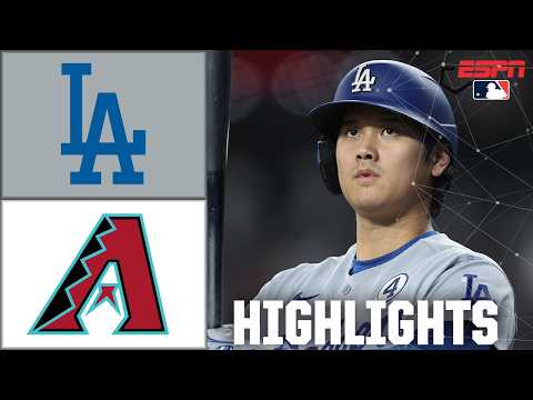 Los Angeles Dodgers vs. Arizona Diamondbacks | Full Game Highlights | ESPN MLB
