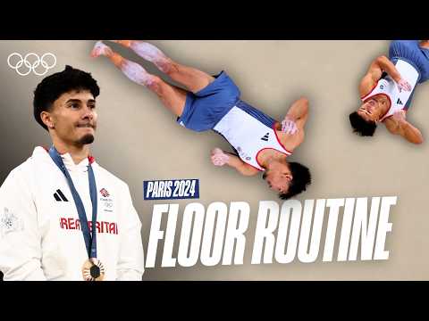 Jake Jarman's Brilliant Bronze Floor Routine 🥉🇬🇧 | Paris 2024