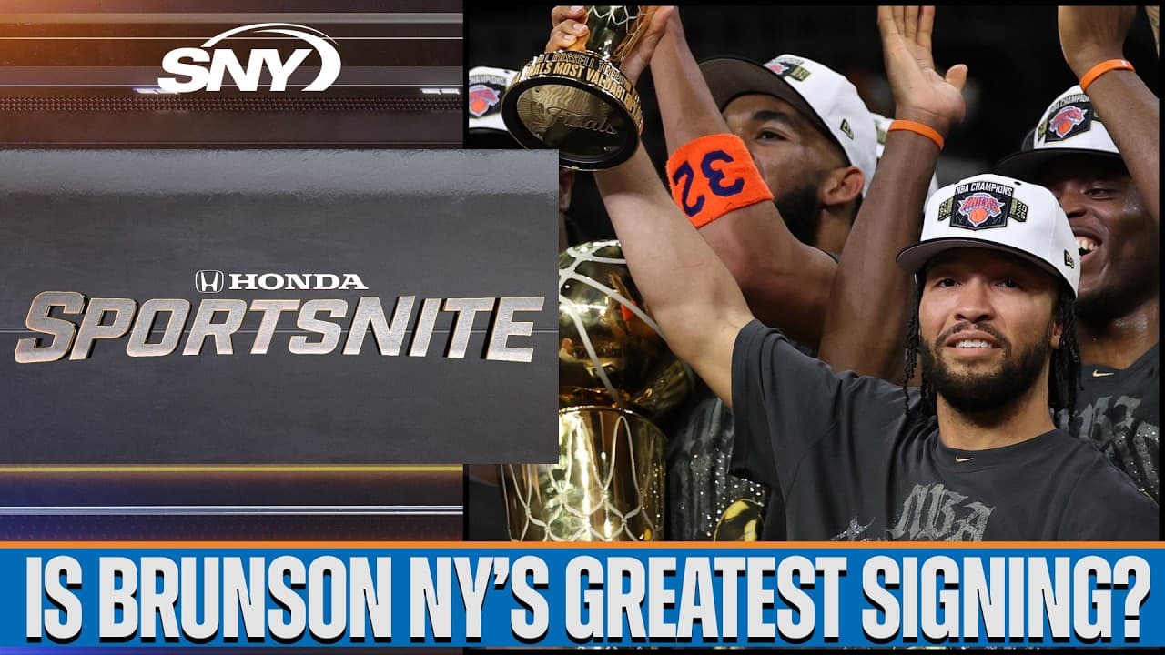 Is Jalen Brunson the greatest free agent signing in New York sports history? | SportsNite