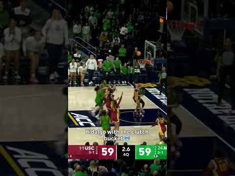 The stare down 🤝 #notredame #womensbasketball  #collegebasketball #collegesports #sports #basketball