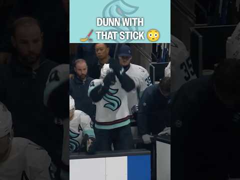 He's DUNN with that stick 😳🏒