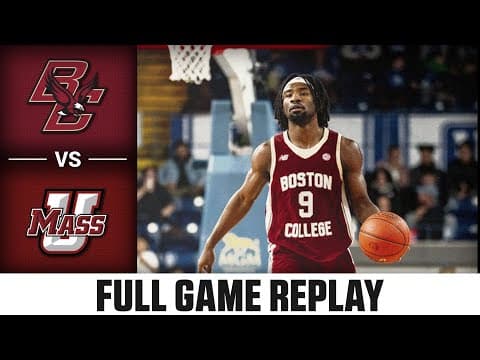 UMass vs. Boston College Full Game Replay | 2025-26 ACC Men's Basketball