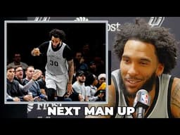 Julian Champagnie on Spurs’ Depth and Next-Man-Up Mentality