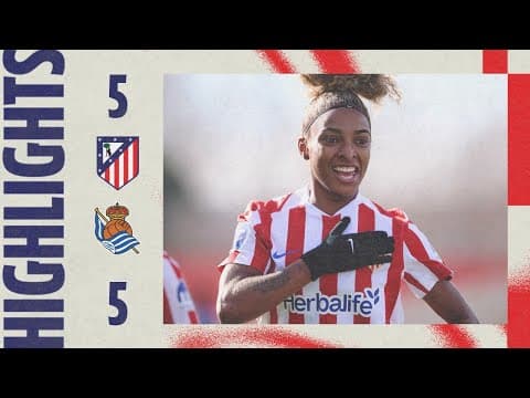Atlético de Madrid Femenino 5-5 Real Sociedad | ⚽ Jensen (2), Luany, Bartel & Amaiur | HIGHLIGHTS
