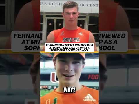 Fernando Mendoza has a full-circle moment playing for the CFP National Championship ❤️ #football