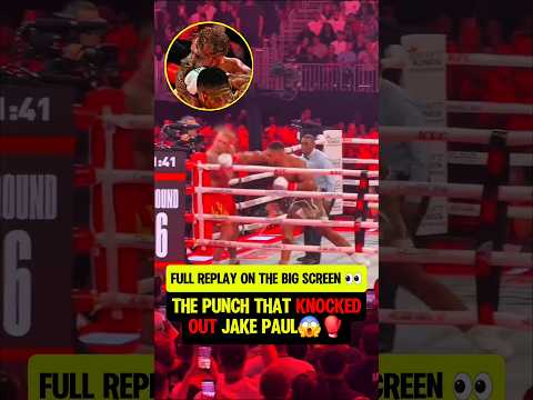 Anthony Joshua KO'd Jake Paul in RD 6🍿 live now on @Netflix