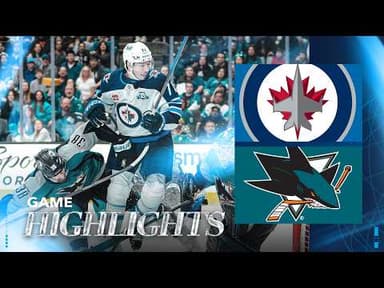 San Jose Sharks vs. Winnipeg Jets - Game Highlights