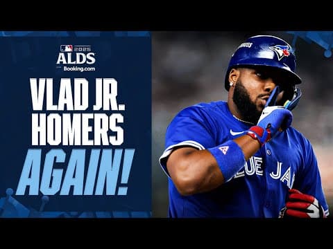 Vladimir Guerrero Jr. homers against the Yankees for the THIRD STRAIGHT GAME in the ALDS! 😳