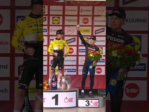 DNF for Matthew Brennan on the podium 😆🍻 Matteo Trentin takes the second race of the day 😅